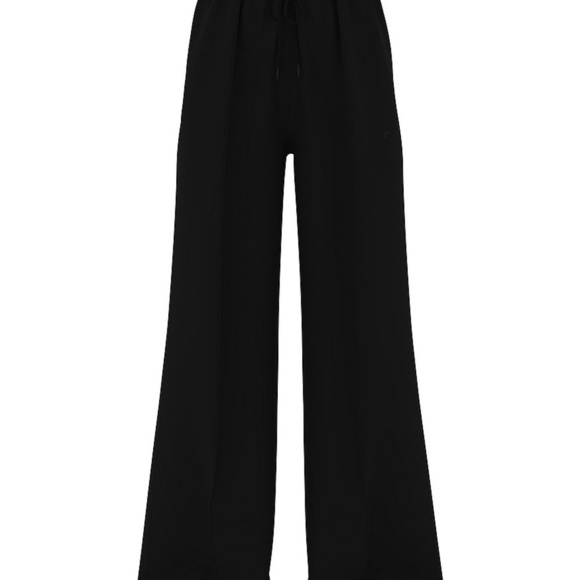 Victorias Secret PINK Ivy Gaucho Fleece Wide Leg Flare Sweatpants in Black sz S - Picture 4 of 5